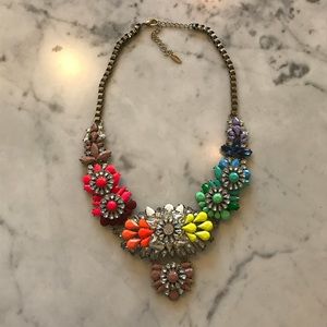 Gorgeous Bright Fun Flower Statement Necklace
